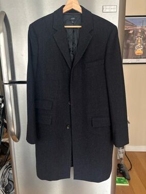 Navy Tweed Mayfair Topcoat